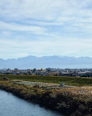 北陸カワラ　富山　川の風景